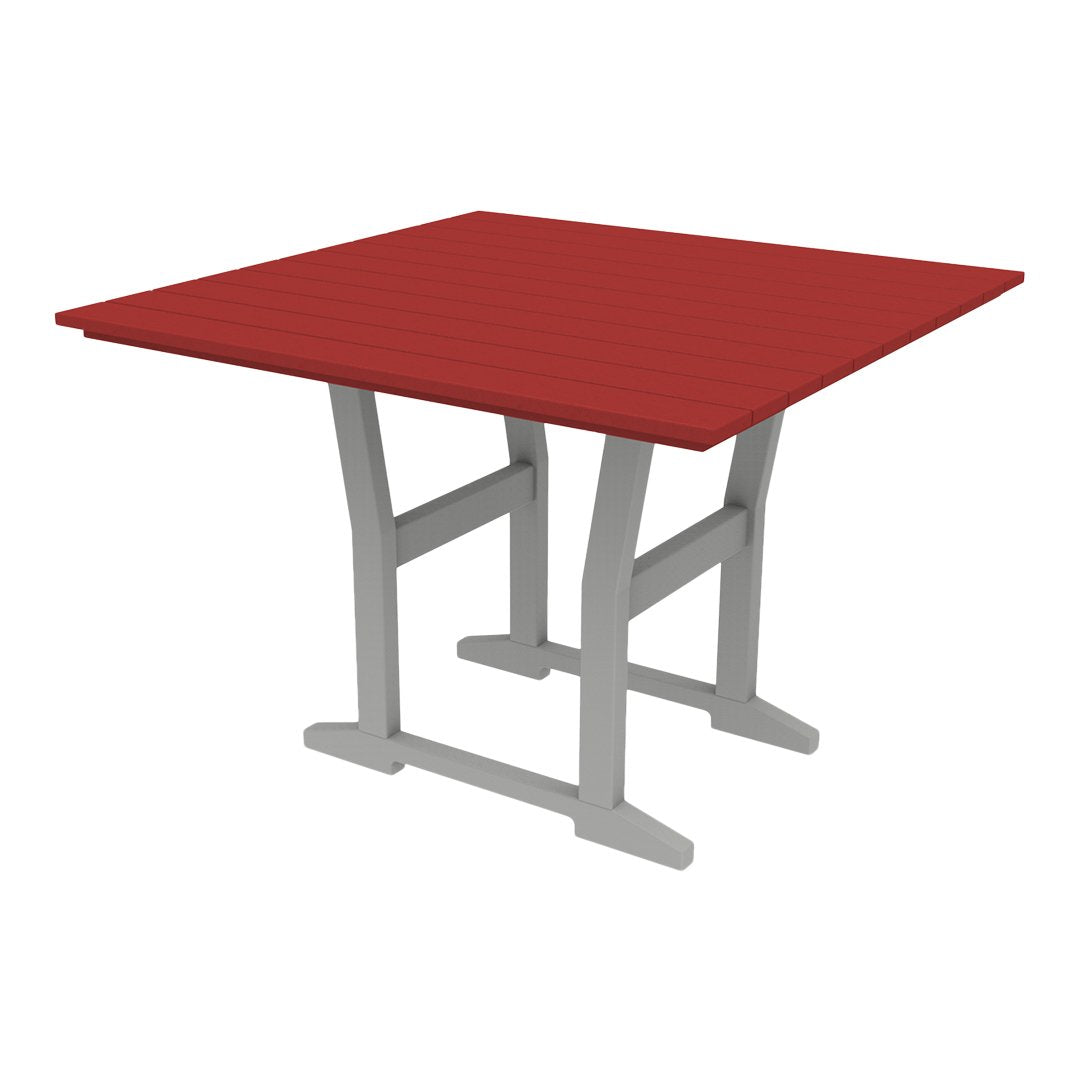 Coastline Cafe Square Dining Table - 36 Inch Modern Kitchen Table for Small Spaces, Breakfast Nook, or Outdoor Patio - Perfect for Apartments, Condos, and Bistro Settings