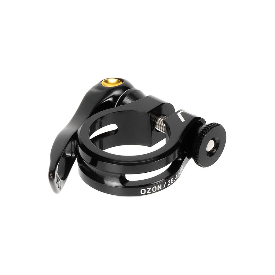 ARISE Ozon QR Seatpost Clamp 25.4mm Black - Quick Release Bike Seat Clamp for Mountain & Road Bikes - Secure & Easy Height Adjustment for Cycling Comfort