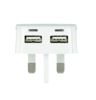 SKROSS UK 2-Port USB Wall Charger - Fast Charging Travel Adapter for iPhone, Samsung & More - Perfect for Home, Office & International Travel