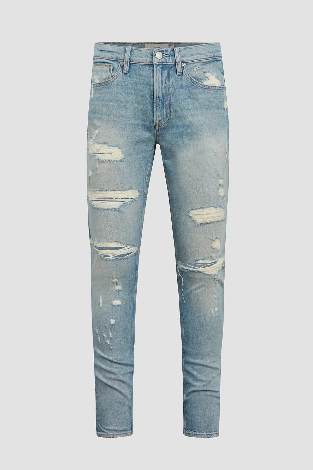 Hudson Zack Men's Skinny Jeans - Slim Fit Stretch Denim Pants for Casual & Streetwear Outfits