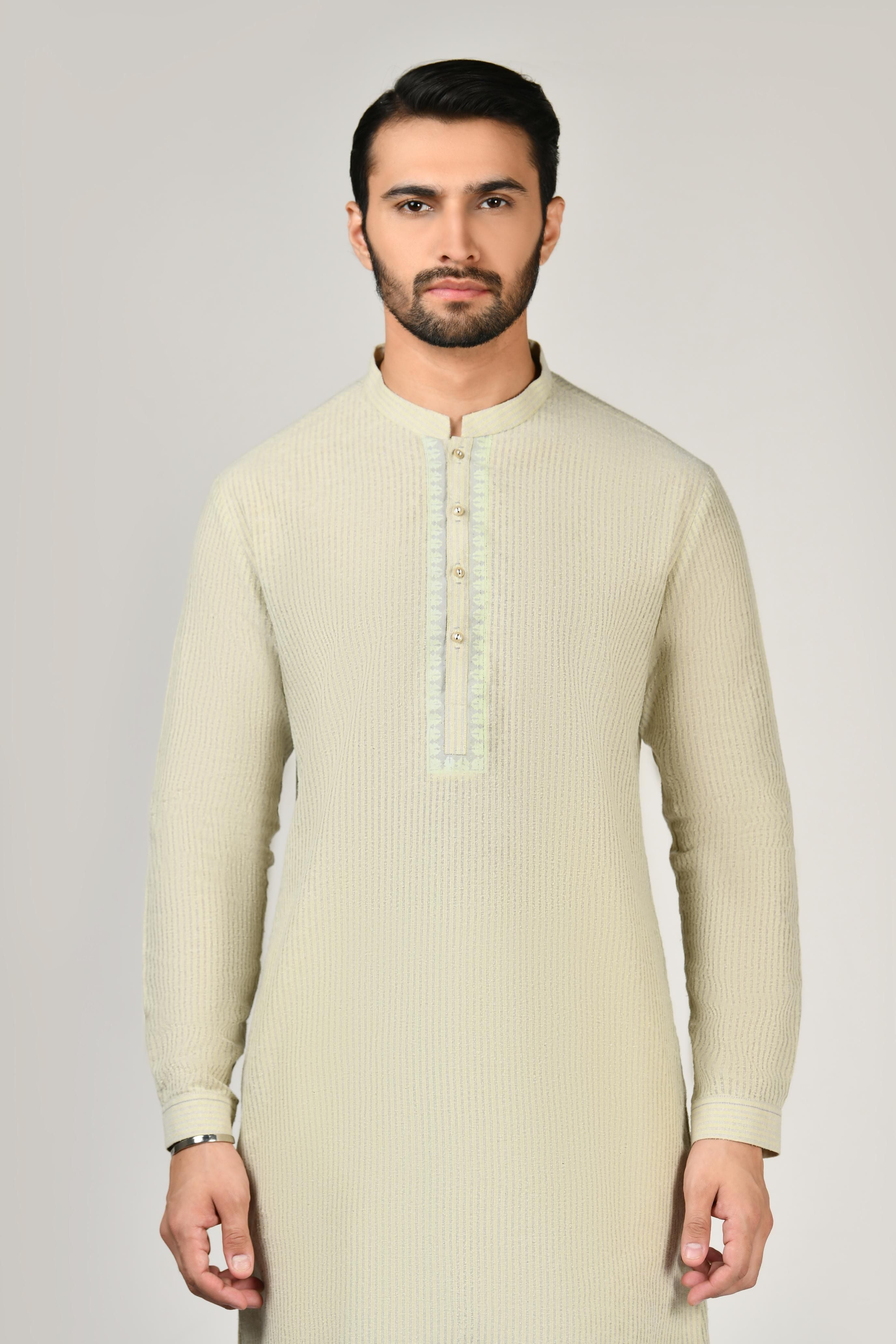 Stylish Blended Light Green Shalwar Kameez by J. Junaid Jamshed - Traditional Pakistani Outfit for Women, Perfect for Weddings, Festivals & Special Occasions