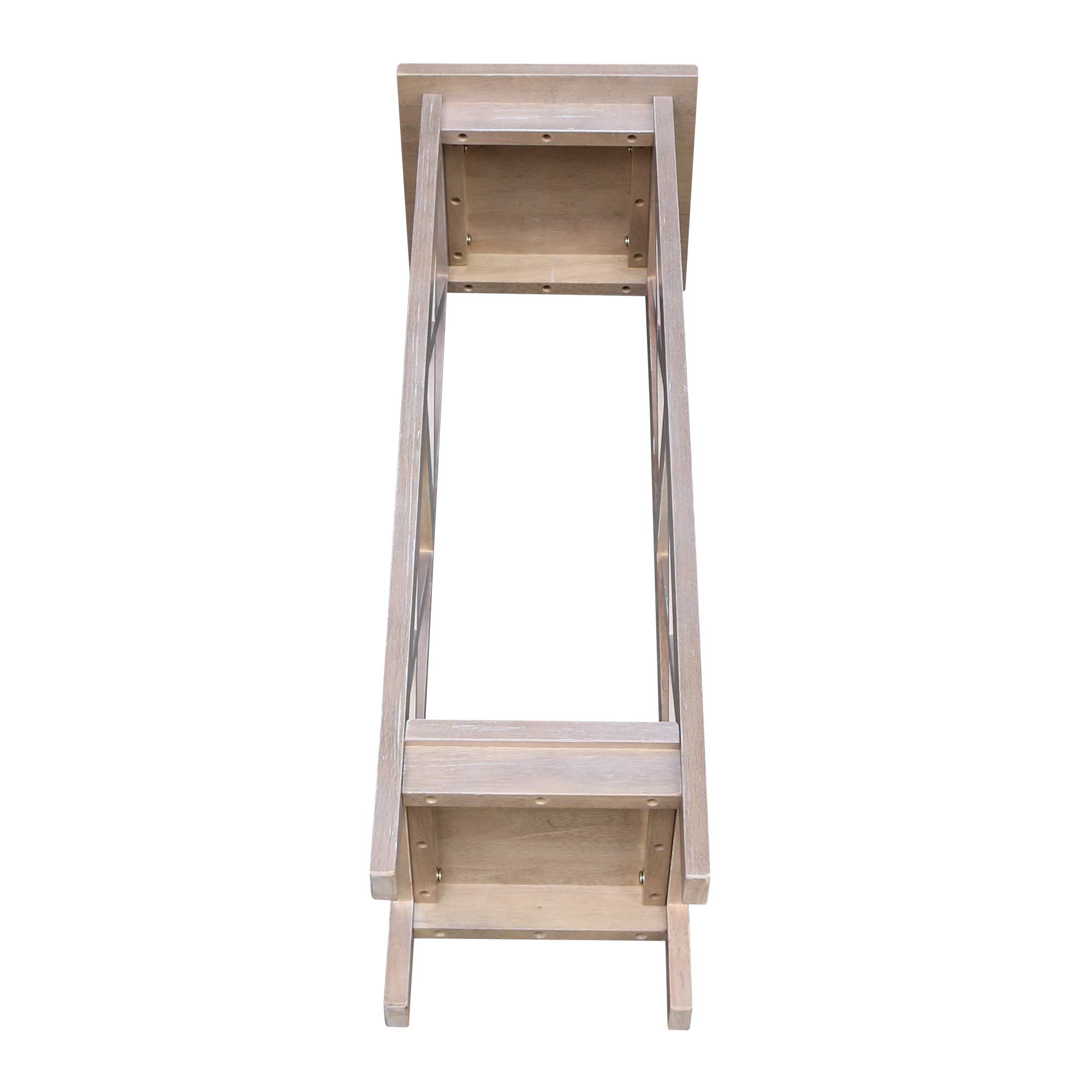 International Concepts 36 Inch X-Sided Tall Plant Stand in Gray - Perfect for Indoor Plants, Home Decor, and Garden Display