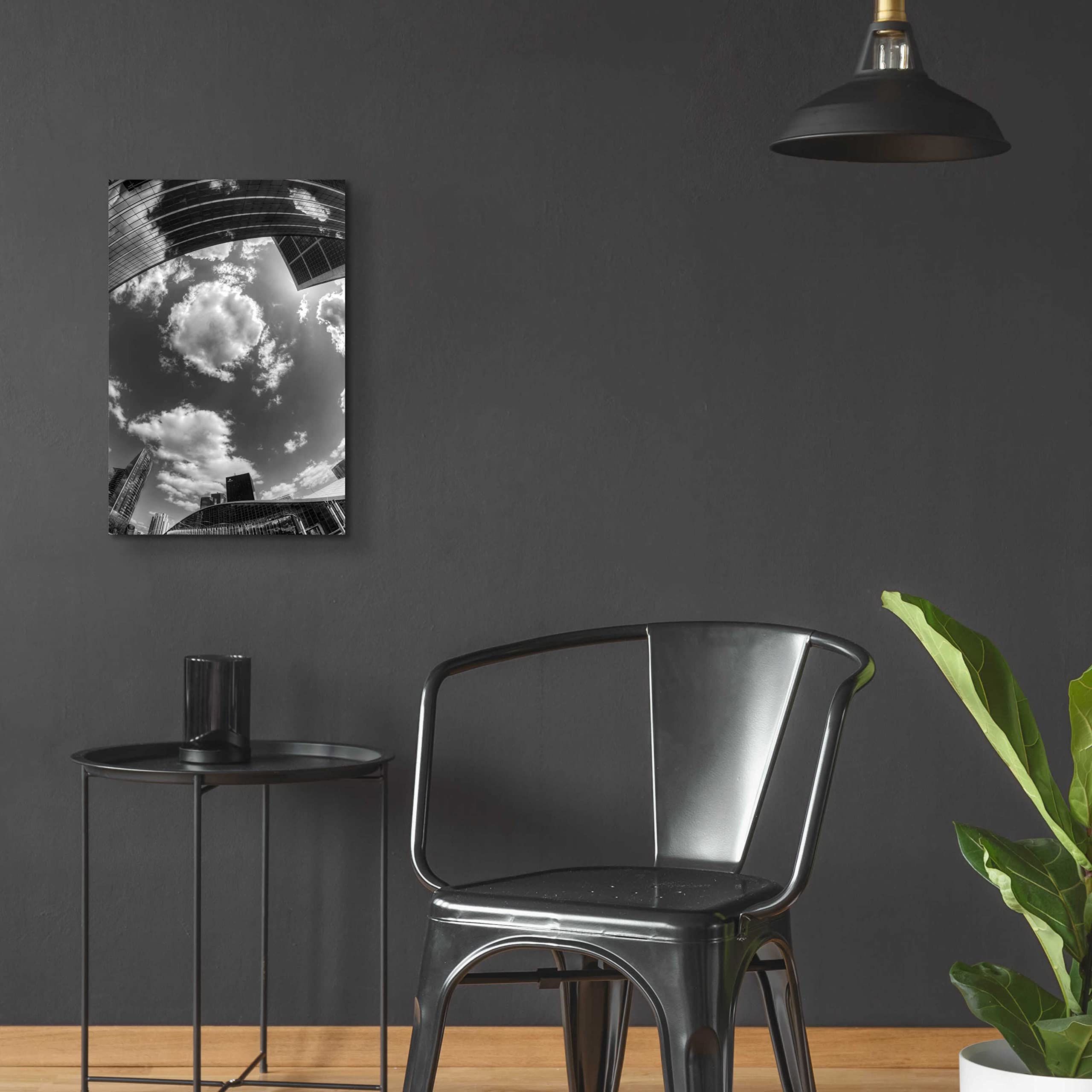 Urban Sky II by Sebastien Lory - Modern Acrylic Glass Wall Art Painting 16x24 Inches - Perfect for Living Room, Bedroom & Office Decor