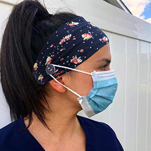 Non-Slip Yoga Headbands for Women - 5 Pack Stretchy Hair Accessories for Workouts, Running & Fitness - Cute & Comfortable Head Wraps for Active Lifestyles