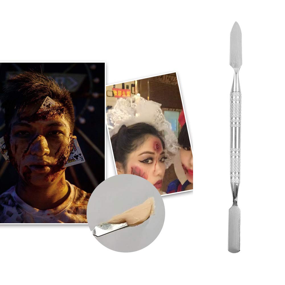 Professional Double-Ended Scar Wax Spatula for Special Effects FX Makeup - Wax Applicator Tool for Halloween, Cosplay & Movie Prosthetics