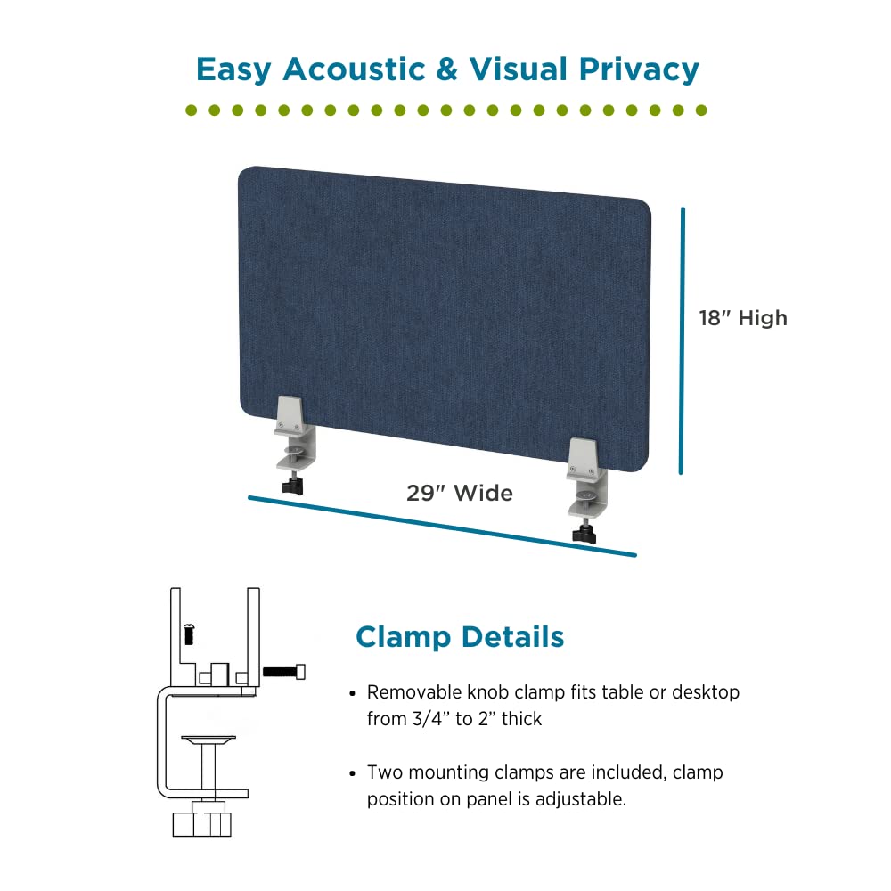 Soundproof Desk Divider Panel - 29