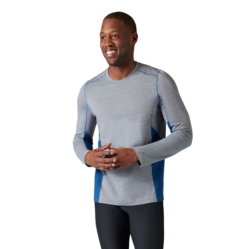 Smartwool Men's Merino Sport 150 Long Sleeve Crew Baselayer - Lightweight Wool Shirt for Hiking, Running & Outdoor Activities
