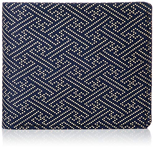 Navy Blue Deerskin x White Lacquer Sagaya Pattern 2006-14-006