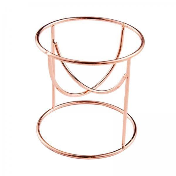 Shamjina 3-Piece Marble Sphere Gem Pedestal Stand - Rose Gold Display Stand for Home Decor, Jewelry Holder, Wedding Centerpiece, and Luxury Tabletop Decor