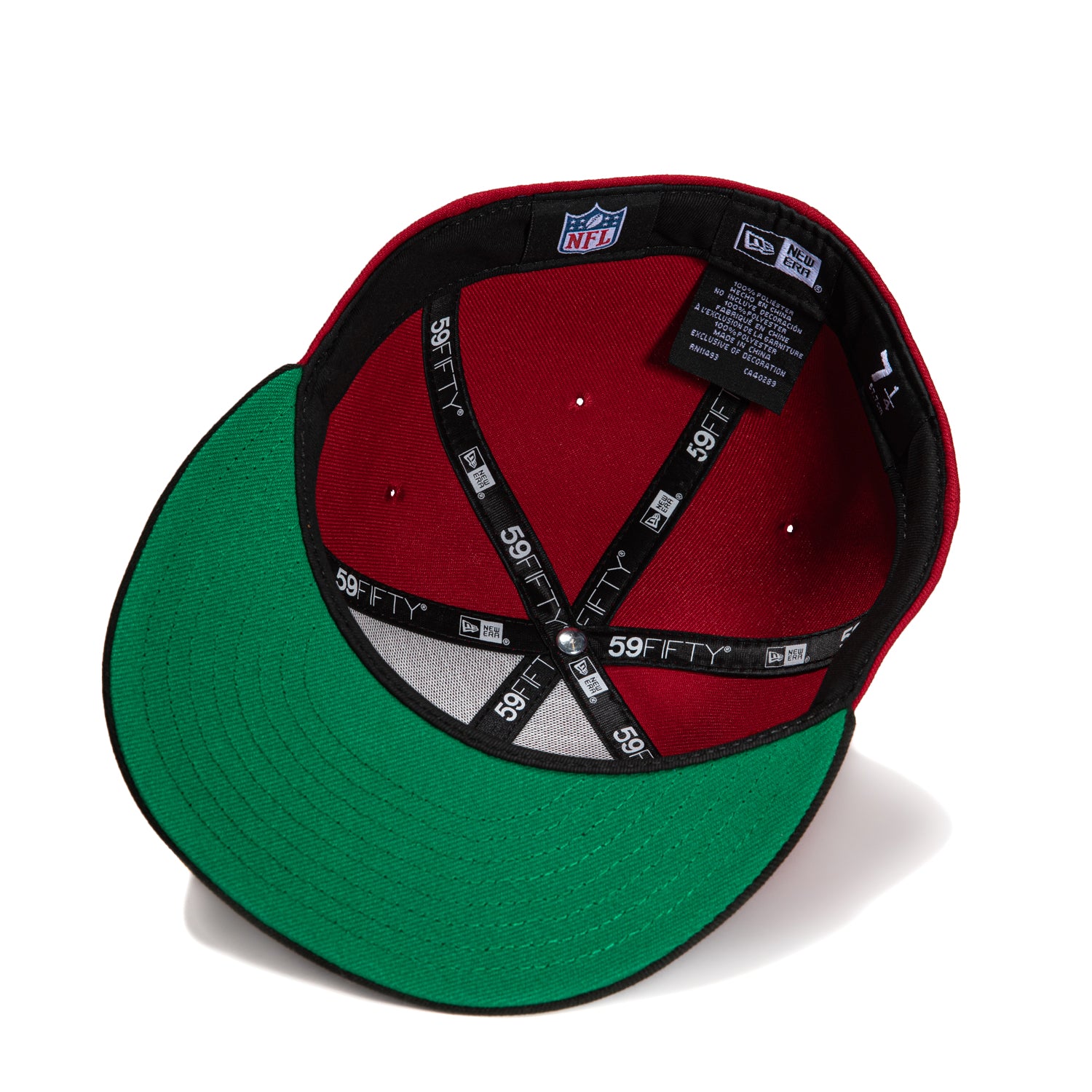 New Era 59Fifty San Francisco 49ers 60th Anniversary Patch Hat - Cardinal & Black - Official NFL Licensed Snapback Cap for Men & Women - Perfect for Football Games, Fan Gear & Streetwear Fashion