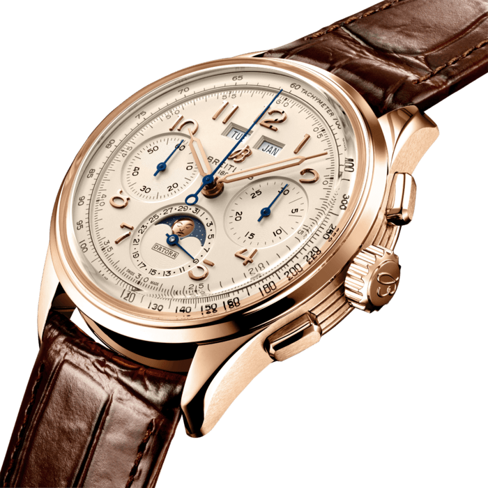 Breitling Premier B25 Datora 42mm 18K Rose Gold Men's Luxury Chronograph Watch - Perfect for Business, Formal Events & Collectors