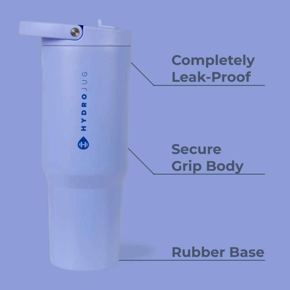 Peri 40Oz Sport Water Bottle with Straw & Handle - Leak Proof, BPA Free, Insulated Stainless Steel for Gym, Hiking & Outdoor Activities