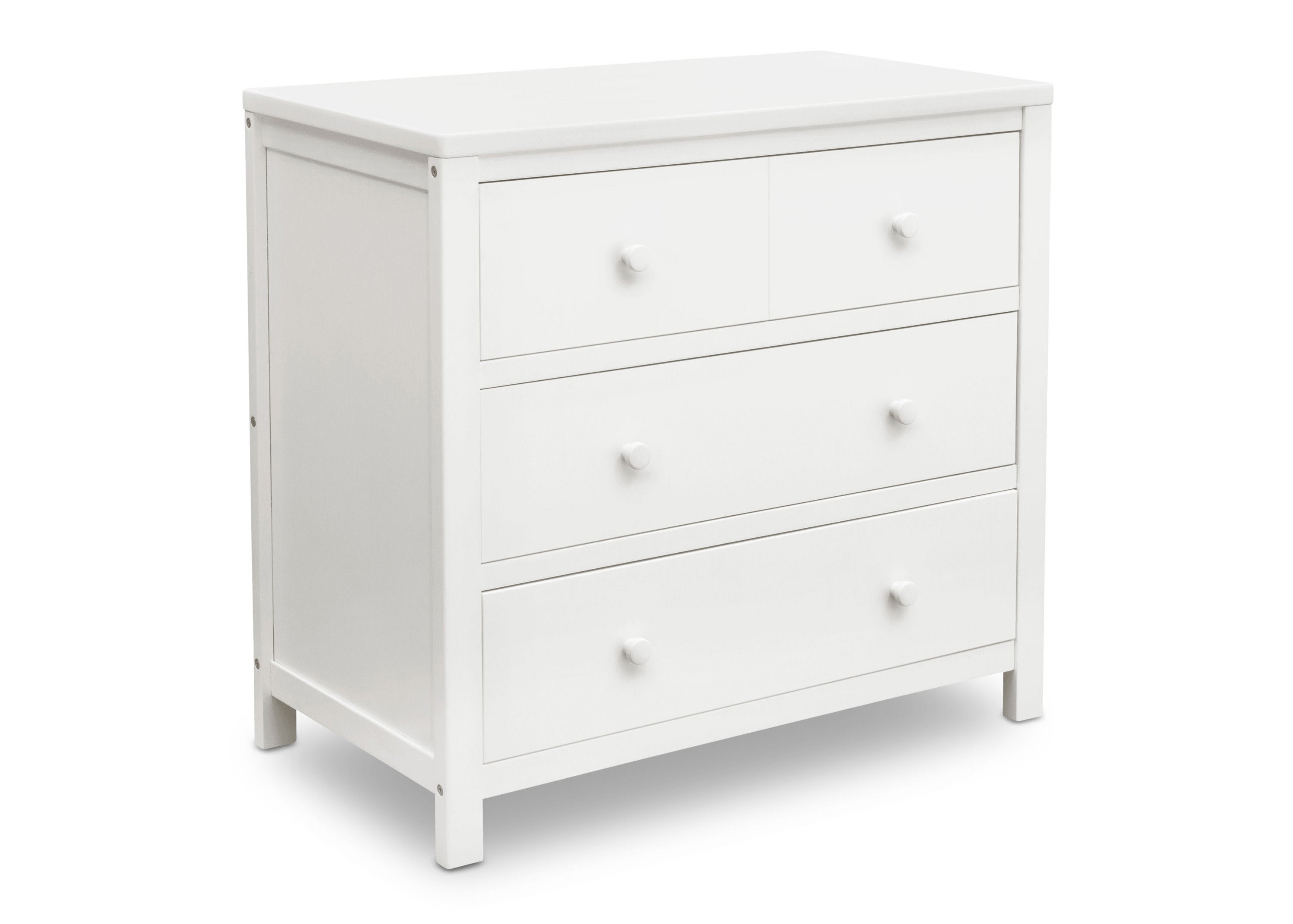 3 Drawer Dresser with Interlocking Drawers - Sturdy Wooden Bedroom Storage Organizer for Clothes, Accessories & Home Decor | Perfect for Bedroom, Nursery & Dorm Room Organization