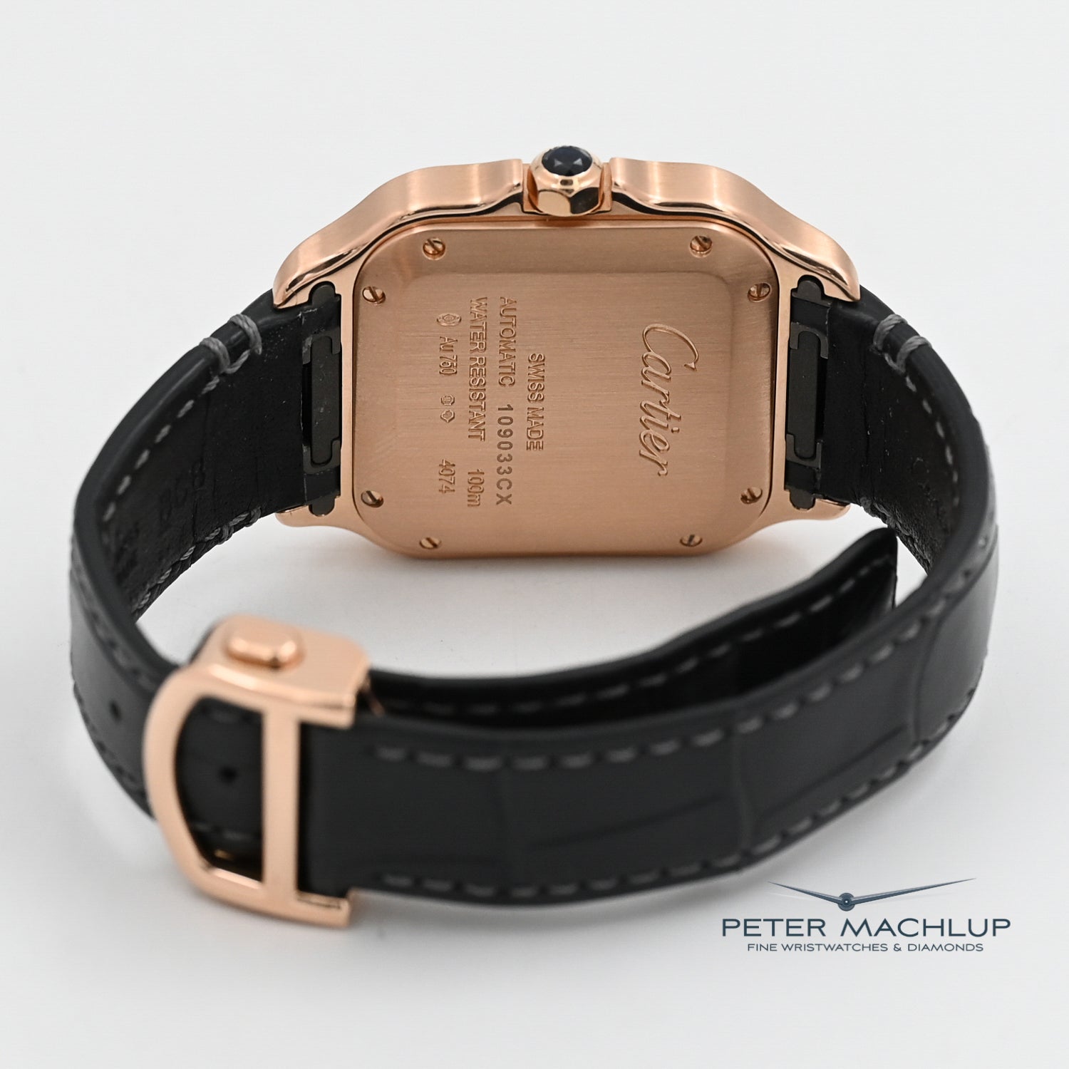 Cartier Santos MM Automatic Watch for Men - Luxury Stainless Steel Swiss Timepiece - Perfect for Business, Formal Events & Everyday Wear
