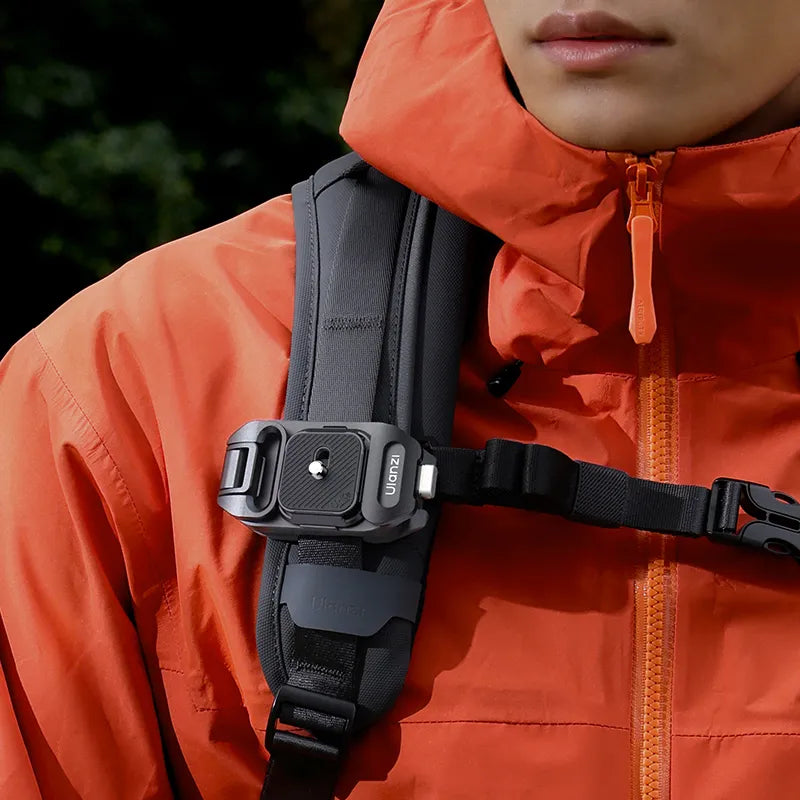 Ulanzi UKA07 Quick Release Camera Strap Clip Kit - Compatible with DSLR, Mirrorless Cameras & Backpacks - Secure & Easy-to-Use for Travel, Hiking & Photography