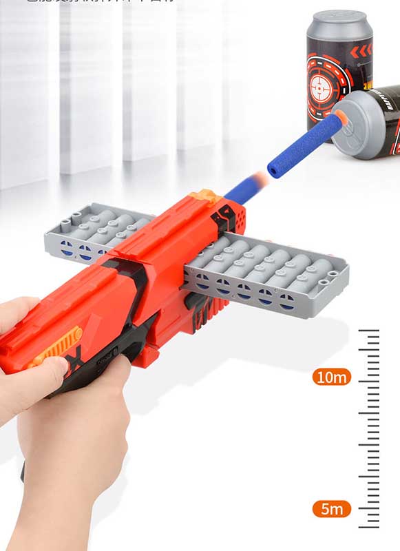 Best Horizontal Clip Fed Manual Foam Dart Blaster Toy for Kids - Outdoor & Indoor Nerf Battle Games, Birthday Party Favors, Backyard Target Shooting Fun