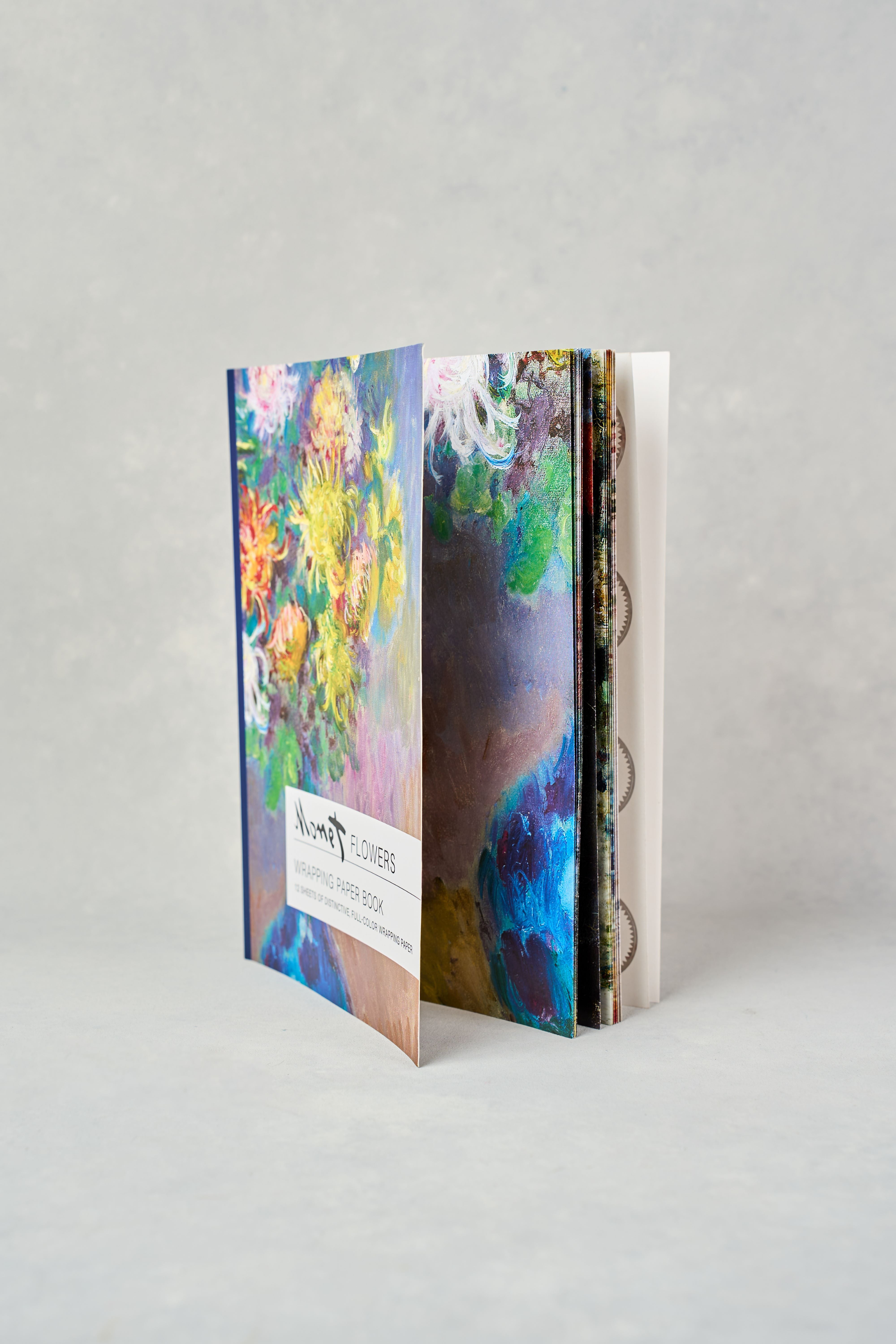 Claude Monet Art Wrapping Paper - Floral Watercolor Gift Wrap for Birthdays, Weddings & Special Occasions
