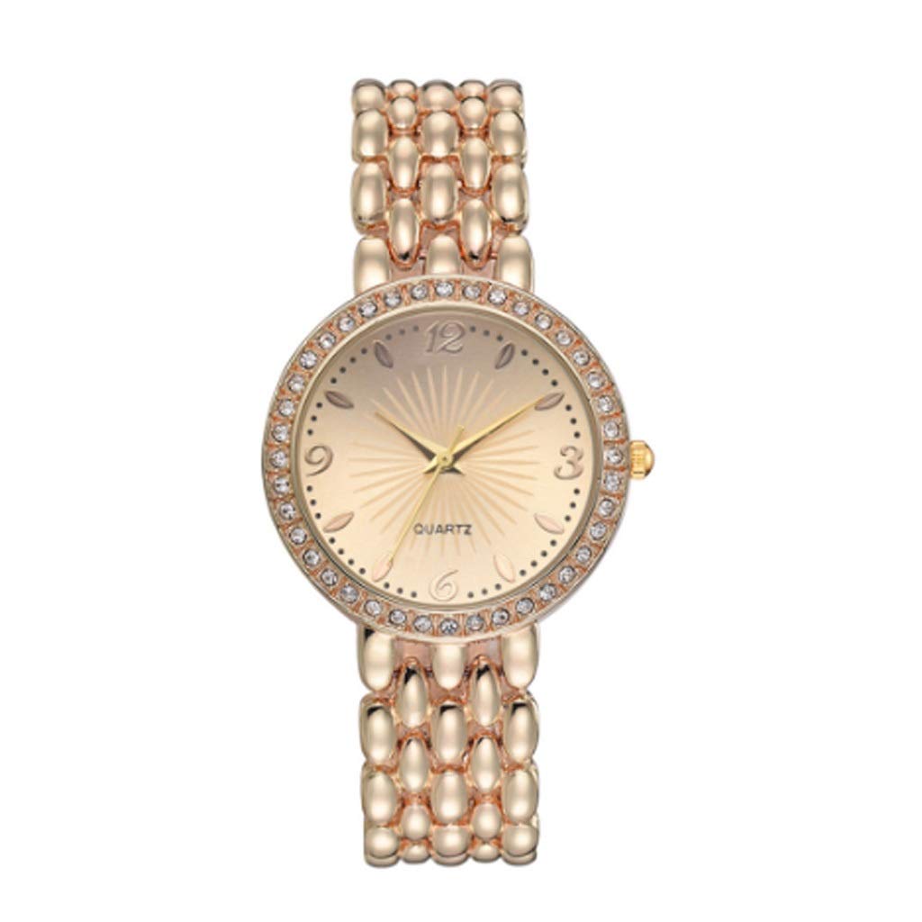 Luxury Women's Watches - Diamond Accent Stainless Steel Band Quartz Wristwatch for Women | Elegant Fashion Timepiece for Daily Wear, Office & Special Occasions | Perfect Gift for Her (Color: A)