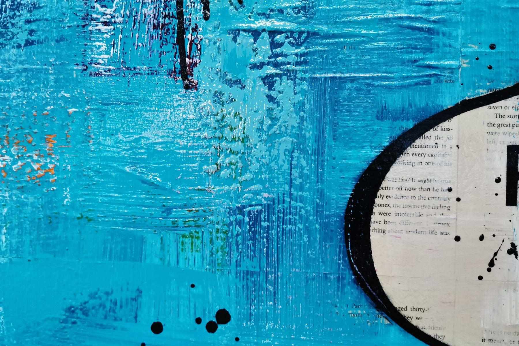 Jade Unfucker 140cm x 100cm Canvas Art - Unfuck The World Urban Pop Painting for Book Clubs & Modern Home Decor - Perfect for Living Rooms, Offices & Creative Spaces