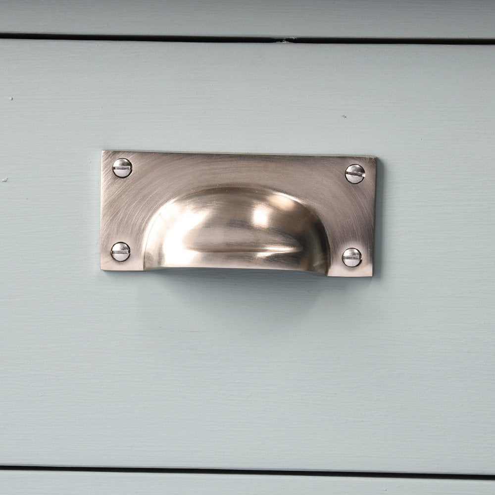 Satin Nickel Cabinet Drawer Pull Handle - Modern Kitchen & Bathroom Hardware for Cabinets, Dressers & Furniture - Perfect for Home Renovation & DIY Projects