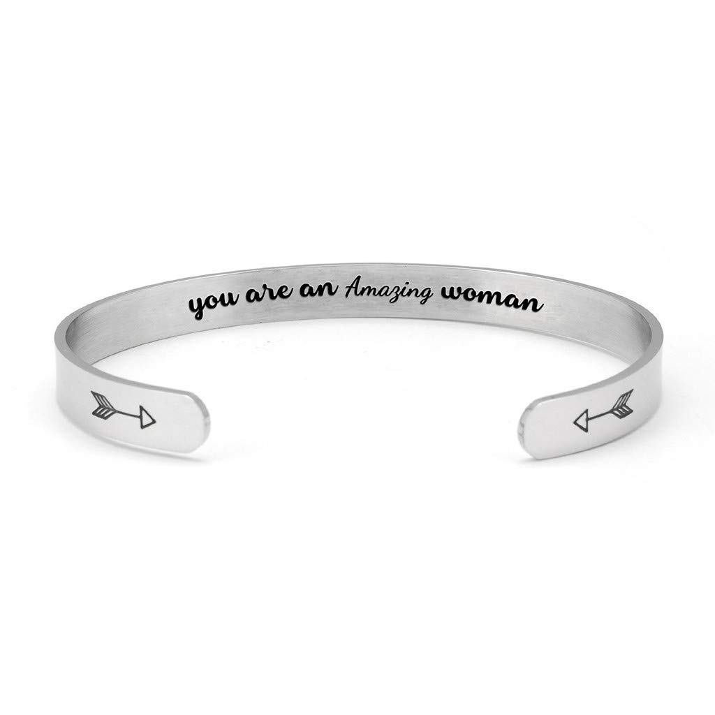 Fashionable Multilayer Handmade Titanium Steel Pendant Bracelet - Hollow Bangle with Rose Gold Accents (Silver, One Size) | Perfect for Women's Daily Wear, Parties & Gift Giving