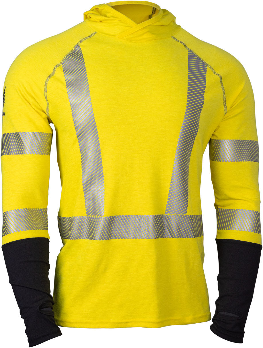 DRIFIRE FR Hi Vis Performance Hoodie Class 3 - Flame Resistant High Visibility Work Hoodie for Construction & Safety Professionals | Outdoor Workwear for Cold Weather