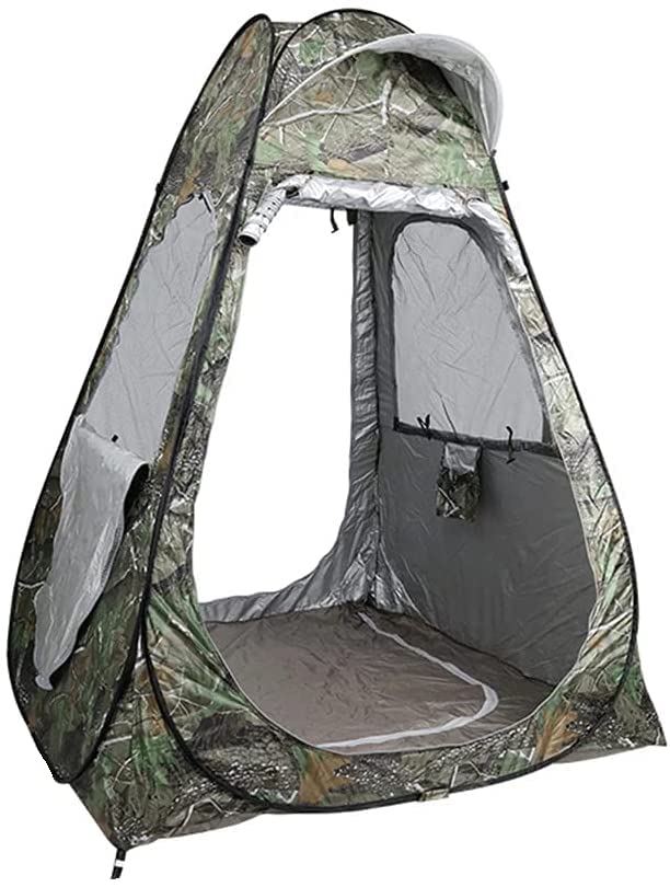 Portable Pop-Up Camping Shower Tent with Storage Bag - Outdoor Privacy Shelter for Beach, Fishing & Changing Room - Lightweight & Compact 150x150x150cm (Camouflage) | Perfect for Camping, Hiking, Beach Trips & Outdoor Adventures