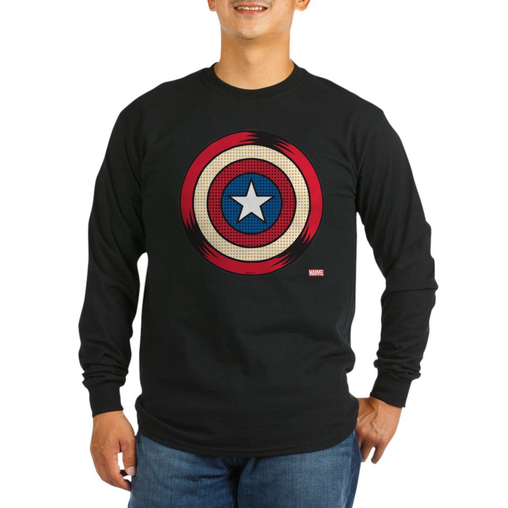 Captain America Comic Long Sleeve T-Shirt - Marvel Superhero Graphic Tee for Men & Women | Perfect for Cosplay, Comic Con & Superhero Fans