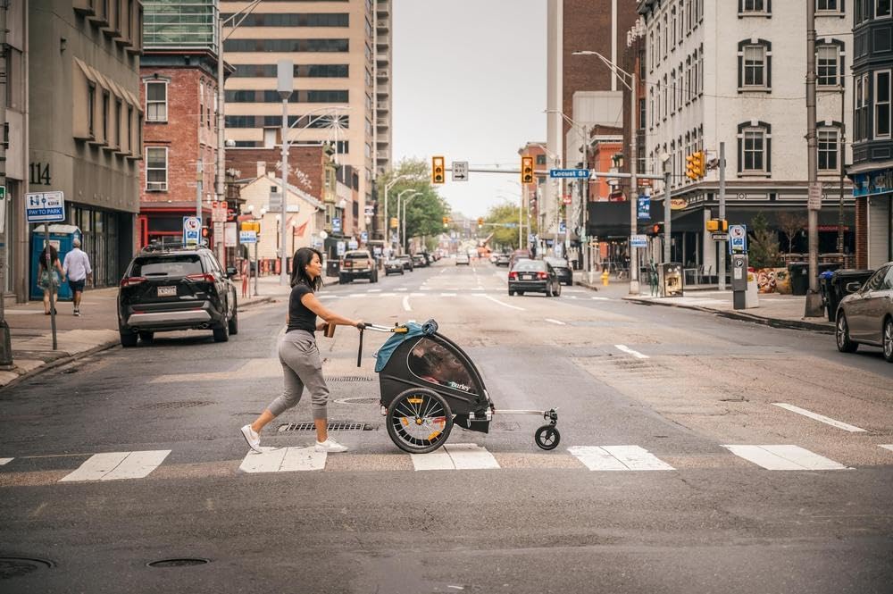 Burley Bike Trailer & Stroller Conversion Kit - Premium Child Carrier for Cycling & Walking - Perfect for Family Outdoors Adventures, Jogging & Grocery Trips