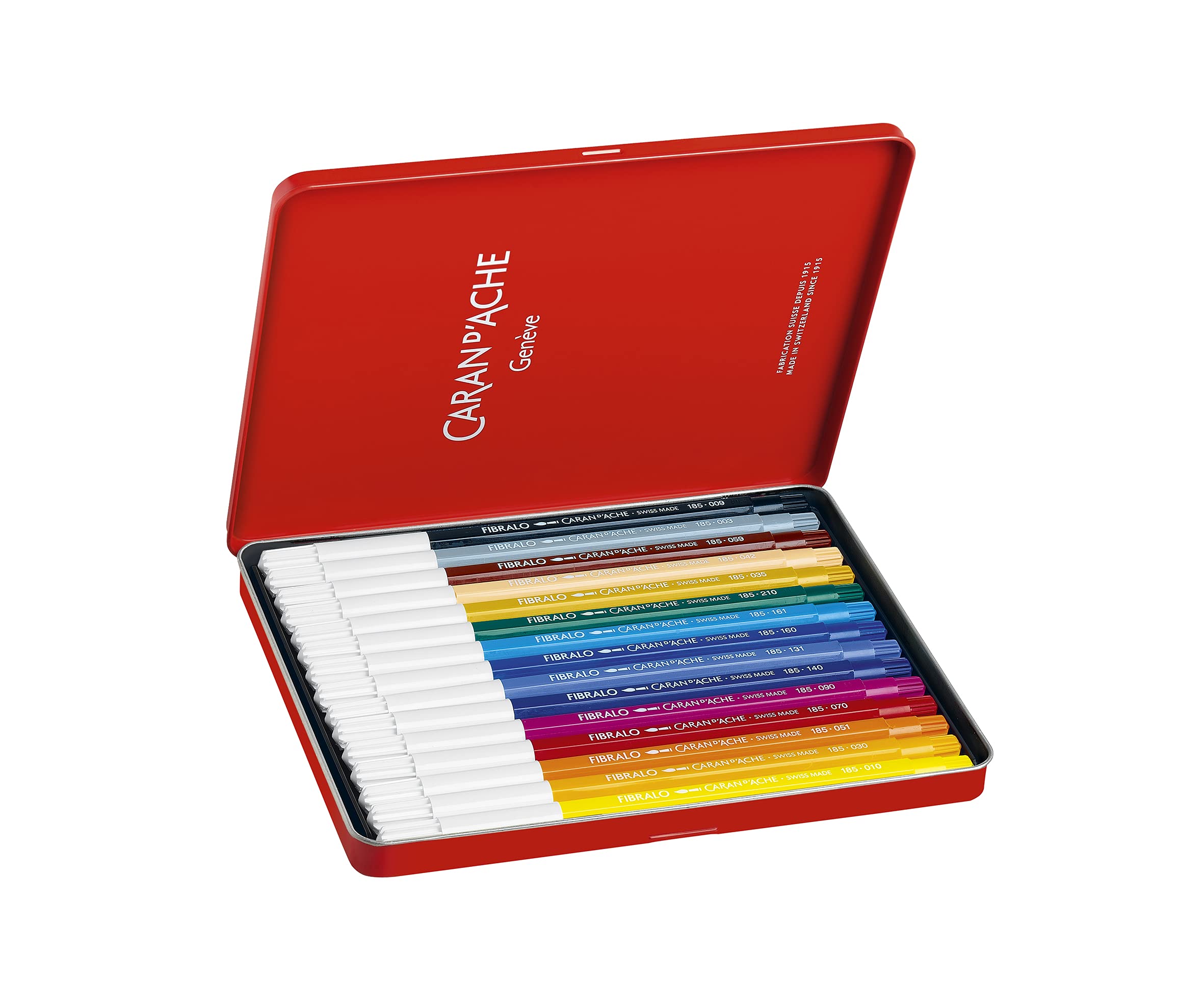 **Caran d'Ache Fibralo Markers Set of 15 - Premium Artist Markers for Drawing, Sketching & Illustration (185.315) - Ideal for Professionals & Hobbyists**