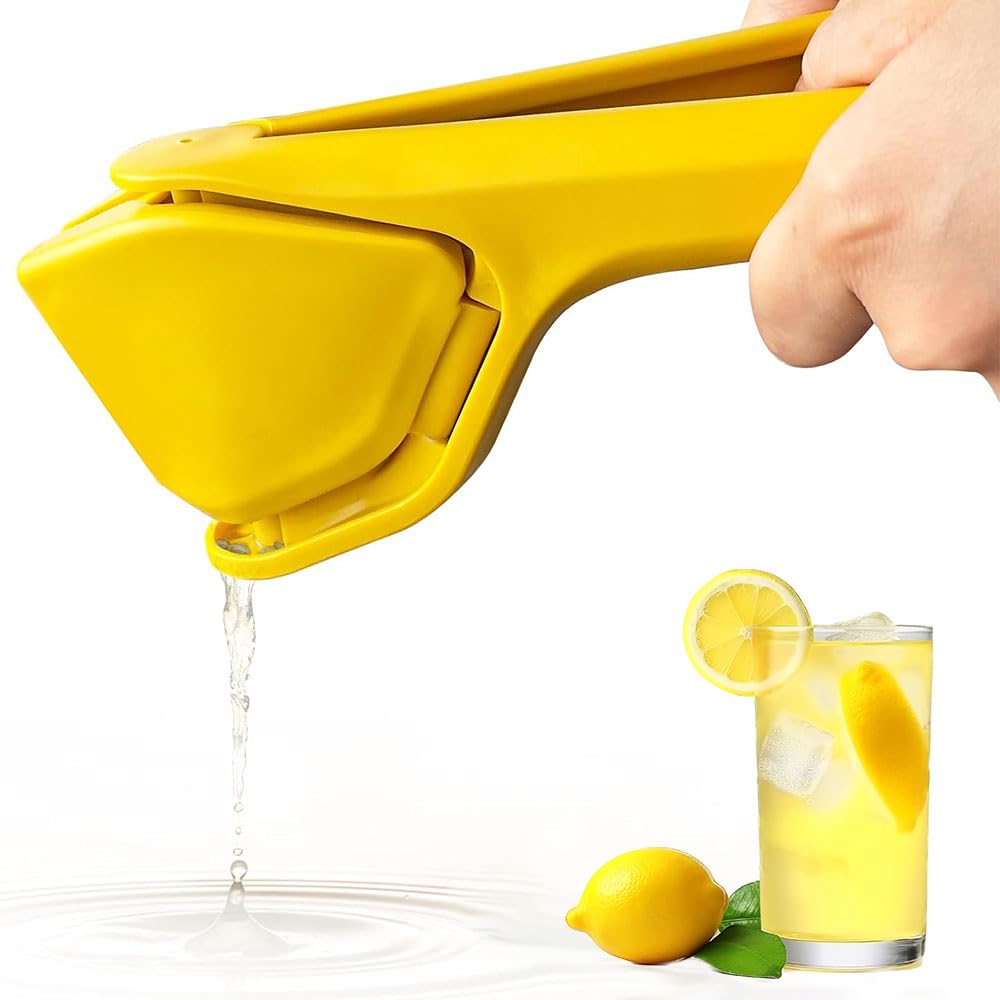 Handheld Citrus Juicer - Manual Lemon, Lime & Orange Squeezer with Space-Saving Foldable Design | Effortless Juice Presser for Fresh Lemonade, Cocktails & Cooking | Perfect for Bars, Kitchens & Outdoor Use