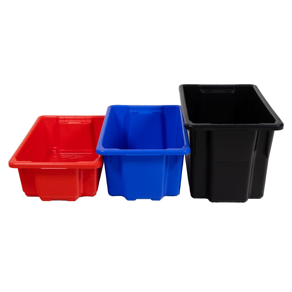 HART Stackable and Nestable Storage Containers - Space-Saving Organizers for Kitchen, Pantry, and Home Organization