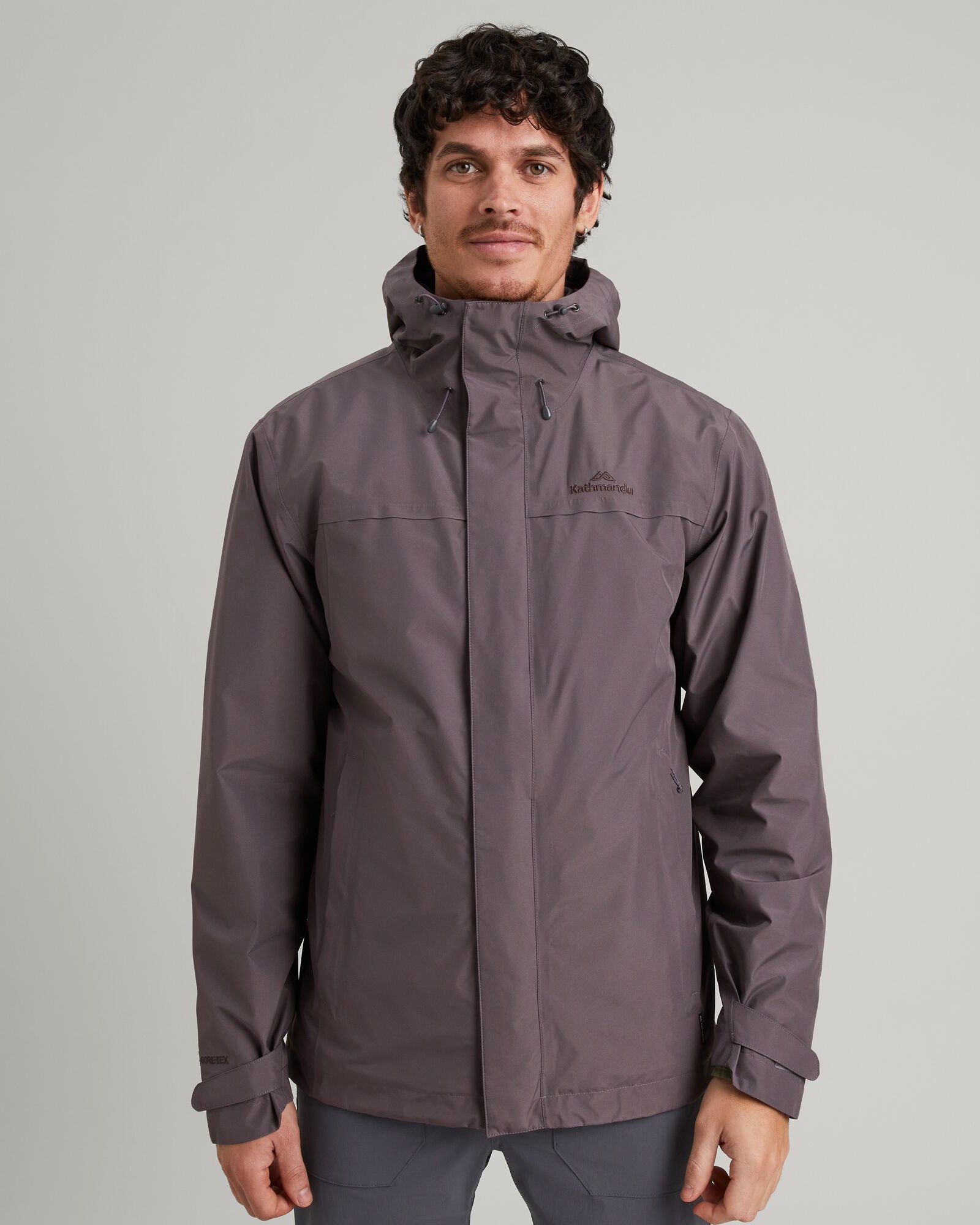 Men's Bealey GORE-TEX® Waterproof Rain Jacket - Light Quartz Color for Hiking, Camping & Outdoor Adventures