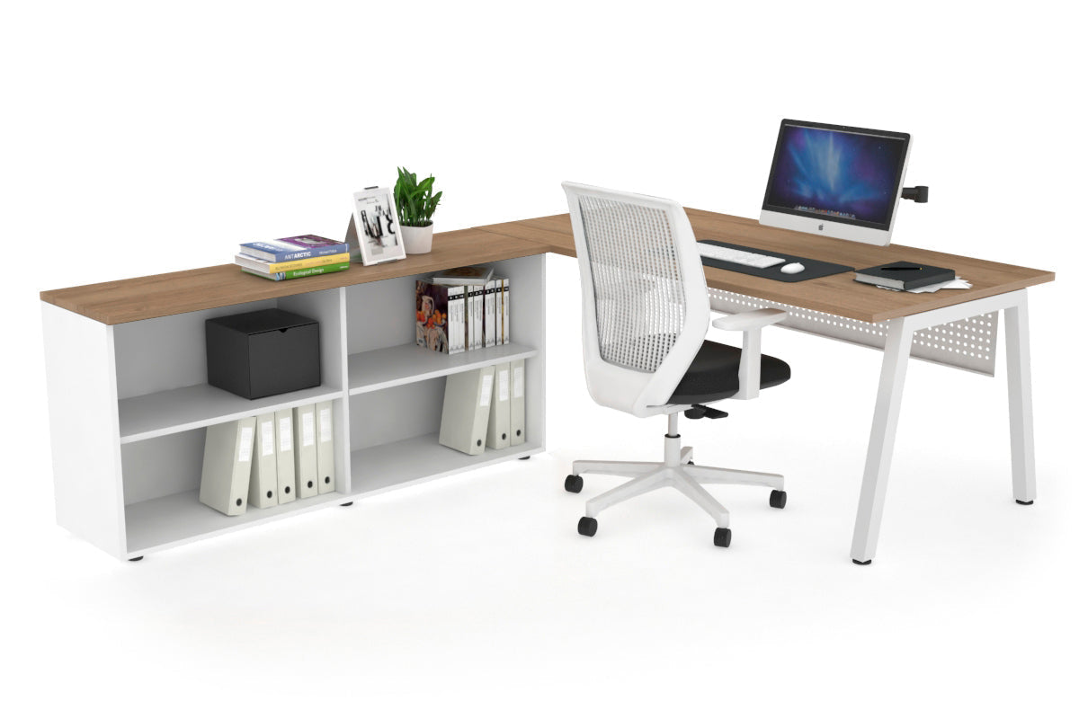 Quadro A Executive White Frame Office Chair [1800L x 700W] - Perfect for Conference Rooms, Home Offices & Executive Suites