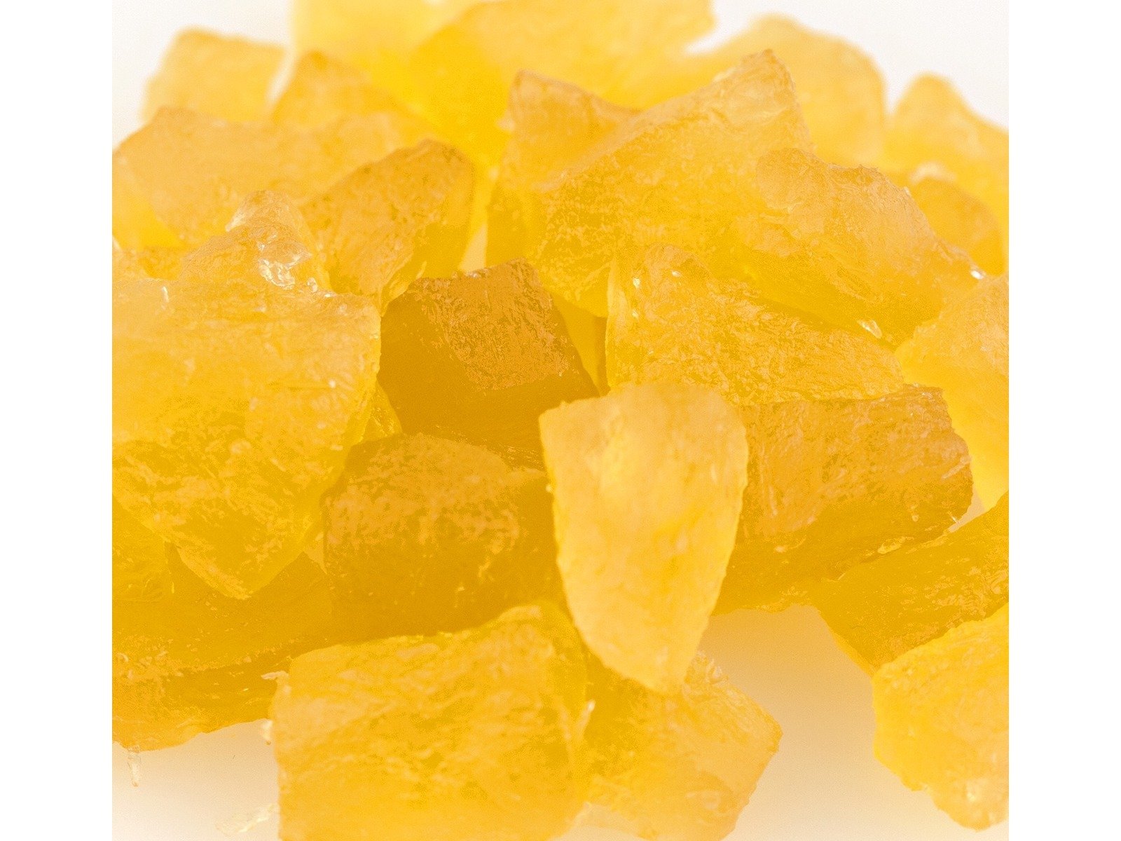 Natural Pineapple Yellow Wedges Candied Fruit Glaze - 1 Pound Bag | Sweet & Juicy Dried Pineapple Slices for Baking, Snacking & Gift Giving