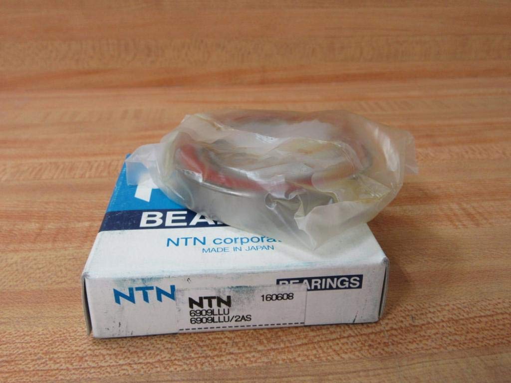 NTN 6909LLU Deep Groove Ball Bearing 45x68x12mm Double Sealed Steel Cage Radial Bearing for Industrial Machinery, Automotive, and Power Tools - High Performance & Durable Contact Bearing