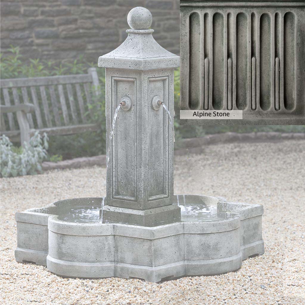 Campania International Provence Outdoor Garden Fountain - Elegant French-Inspired Water Feature for Patio, Yard & Landscape Decor