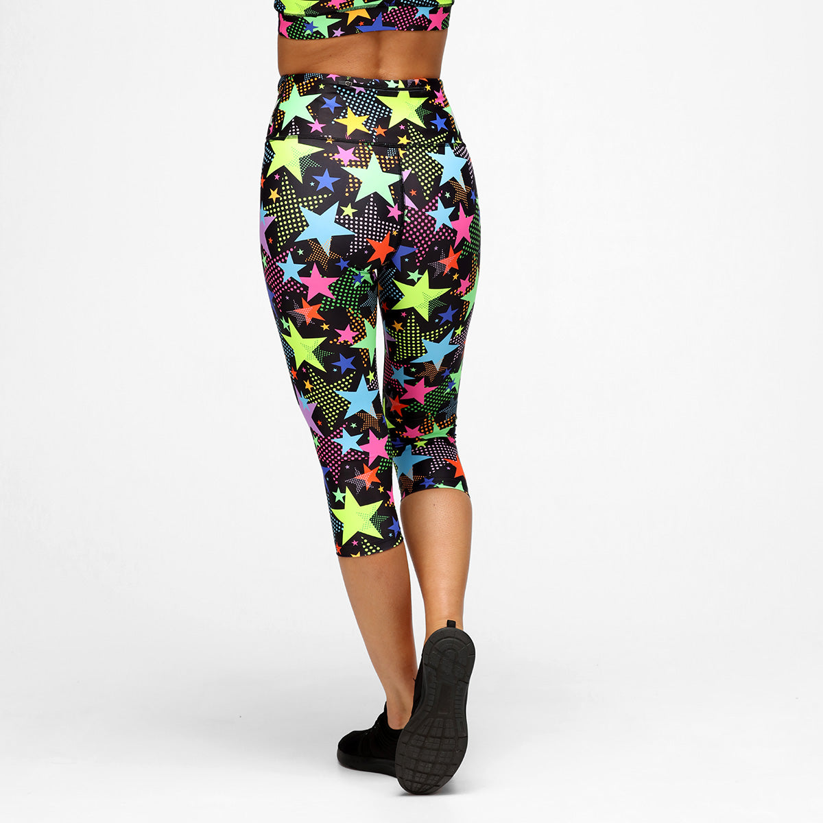 Stylish Scattered Stars Capri Pants for Women - Perfect for Summer, Beach, and Casual Outfits