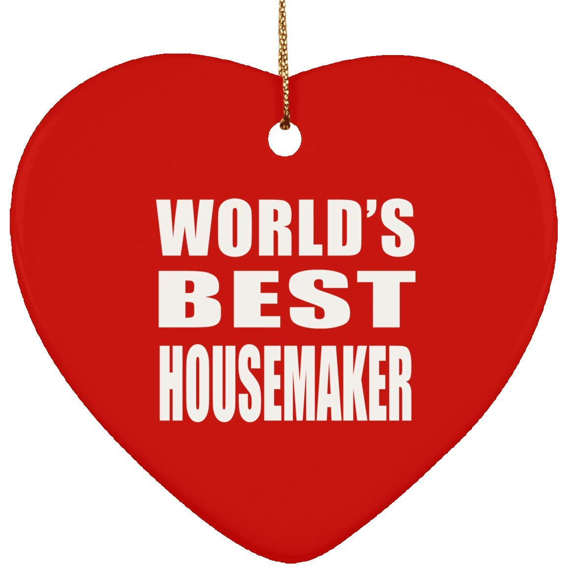 Christmas Tree Decoration - Red Heart Ornament for Holiday Decor | Perfect Gift for Birthday, Anniversary, Valentine's Day, Mother's Day, Father's Day | Great for Home, Party & Festive Celebrations | Gift Ideas for Men, Women, Him, Her, Friends, Mom, Dad & Wife