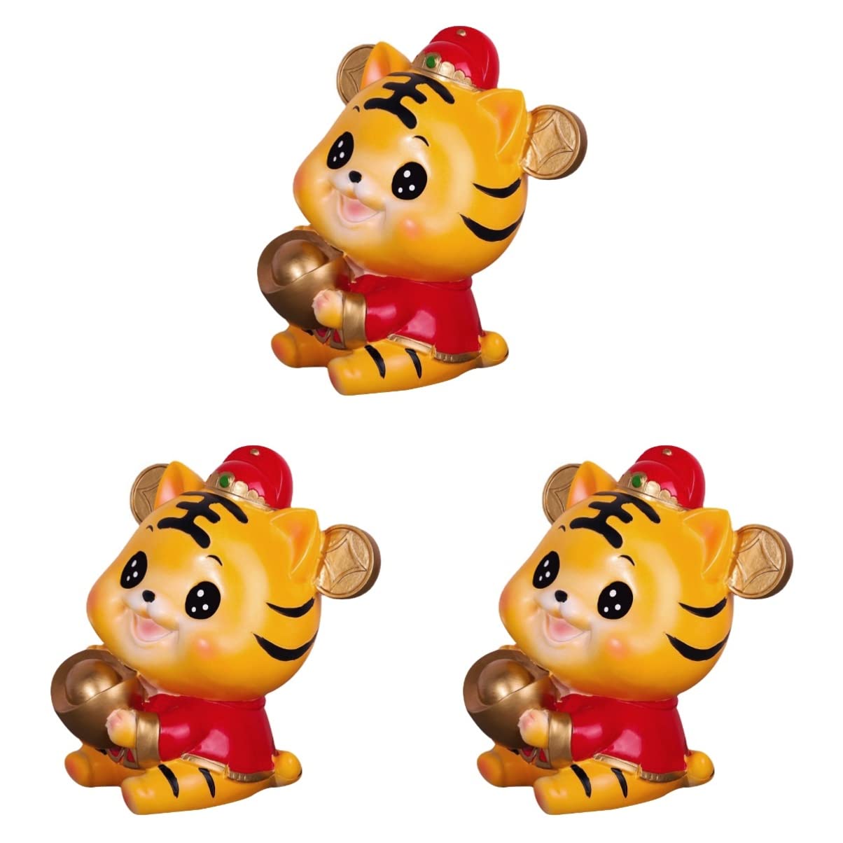 YARNOW 3-Piece Kids Piggy Bank Set - Cute Cartoon Coin Money Savings Bank for Boys & Girls | Chinese New Year Gift, Birthday Present, Home Decor, Kids Room Savings