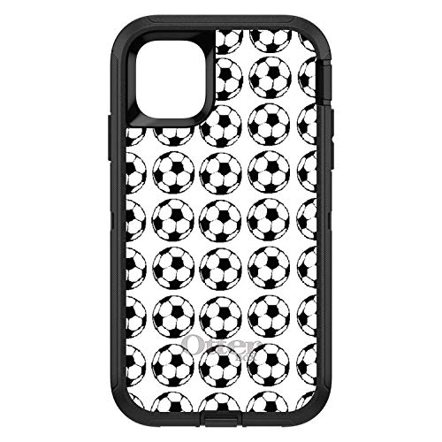 Soccer Balls Drawing On Black Case