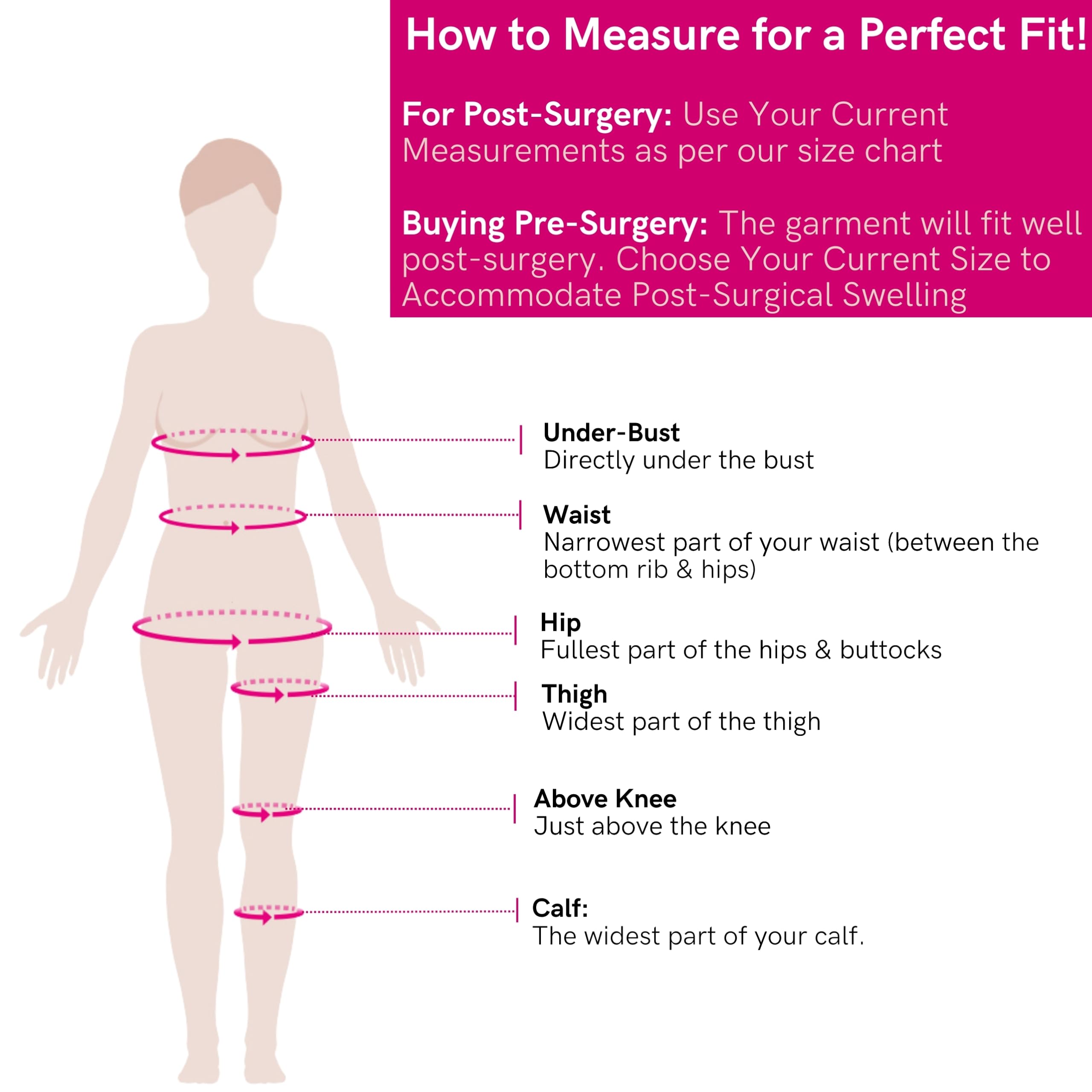 Post Surgery Compression Girdle Thigh Length with Padded Zipper - VF Comfort for Women - Abdominal Support Garment for C-Section Recovery, Tummy Tuck & Liposuction - Ideal for Postpartum, Weight Loss & Body Shaping