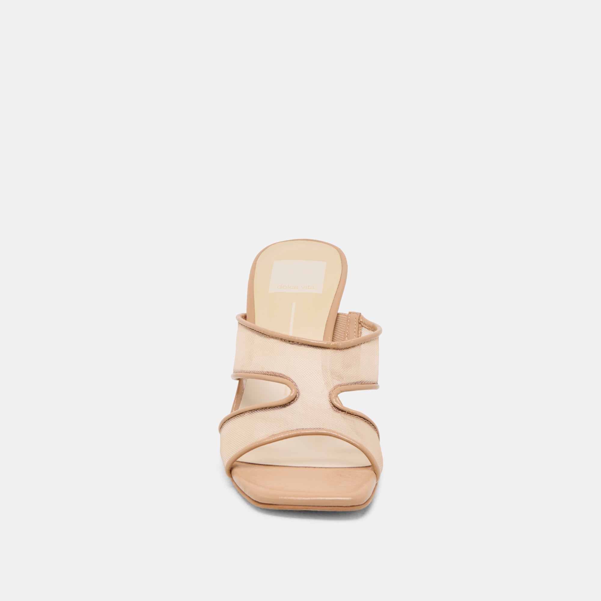 GITEL Women's Wide Heel Sandals Light Tan Mesh Comfortable Summer Shoes for Walking, Travel, and Outdoor Activities