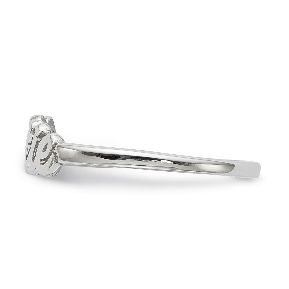 14K White Gold Personalized Laser Engraved Name Ring - Customizable Script Band for Women & Men, Perfect for Engagements, Weddings, and Anniversary Gifts
