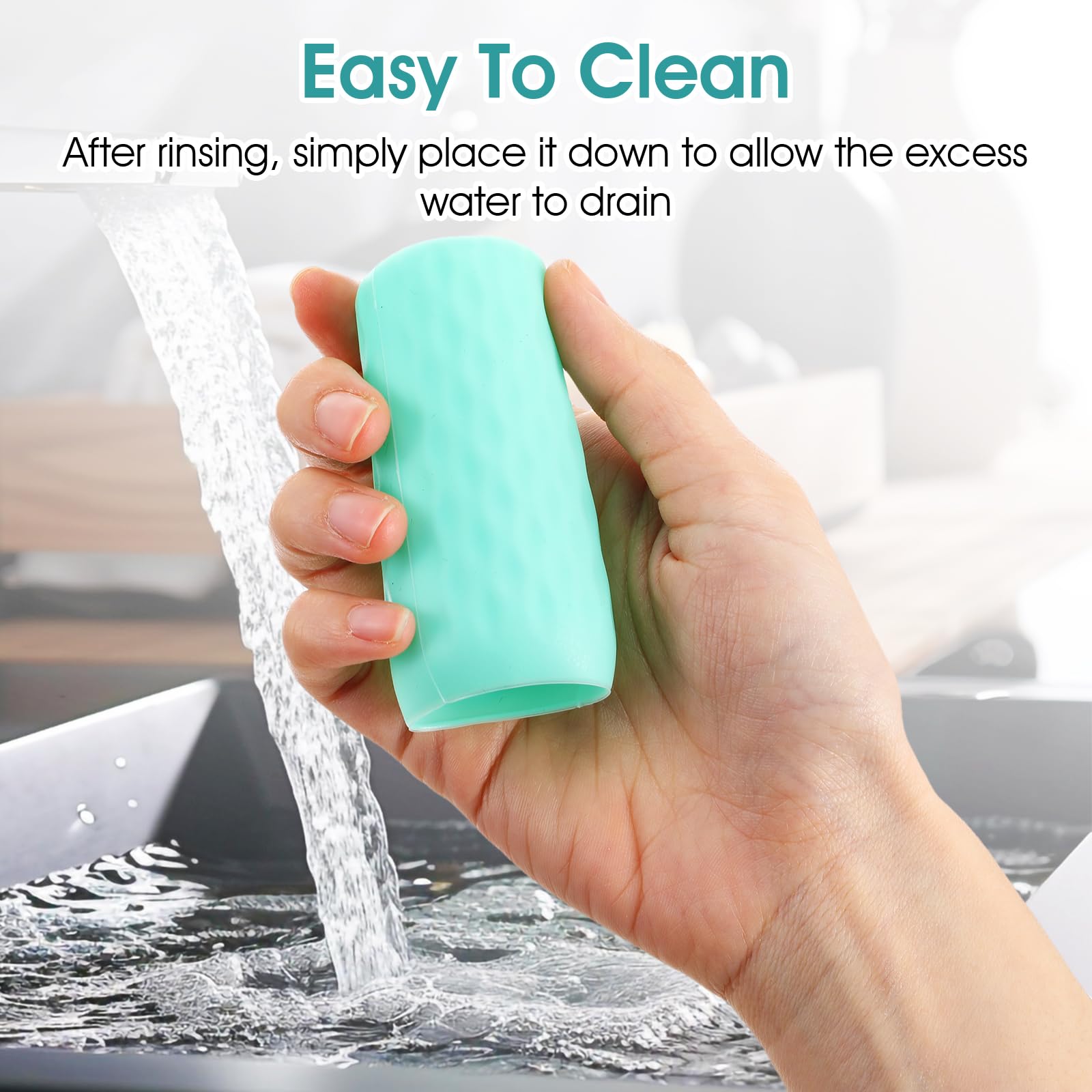 10 Pack Silicone Bottle Covers - Leak Proof Travel Toiletry Covers, Elastic Sleeves for Shampoo & Lotion Bottles - Perfect for Airplane Carry-On, Gym Bag & Vacation Essentials (Fits Most Travel Size Bottles)