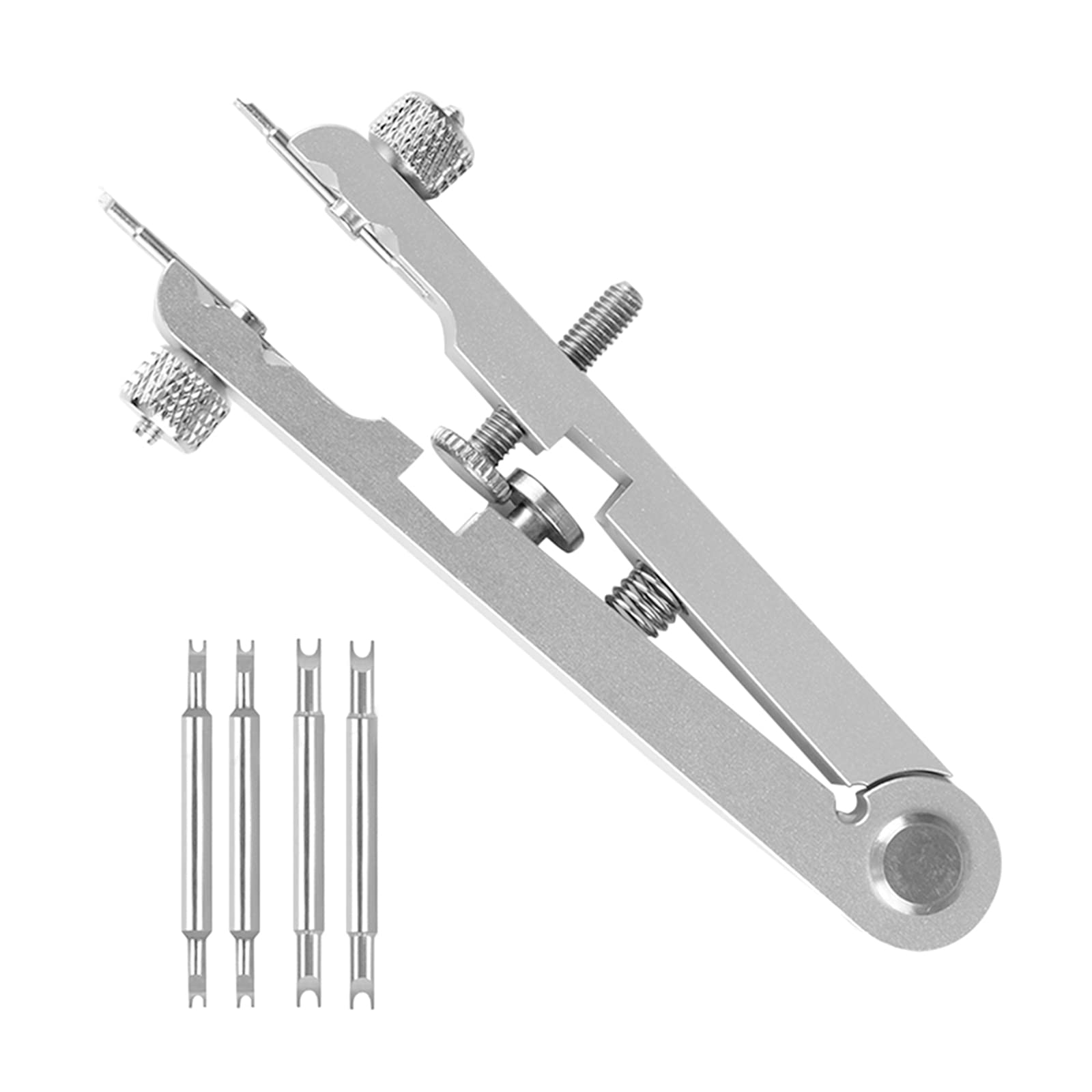 Colcolo Professional Watch Band Removal Tool Kit - 4 Durable Pins for Watch Strap Replacement & Repair - Silver - Perfect for Watchmakers, Jewelers & DIY Watch Repair Enthusiasts