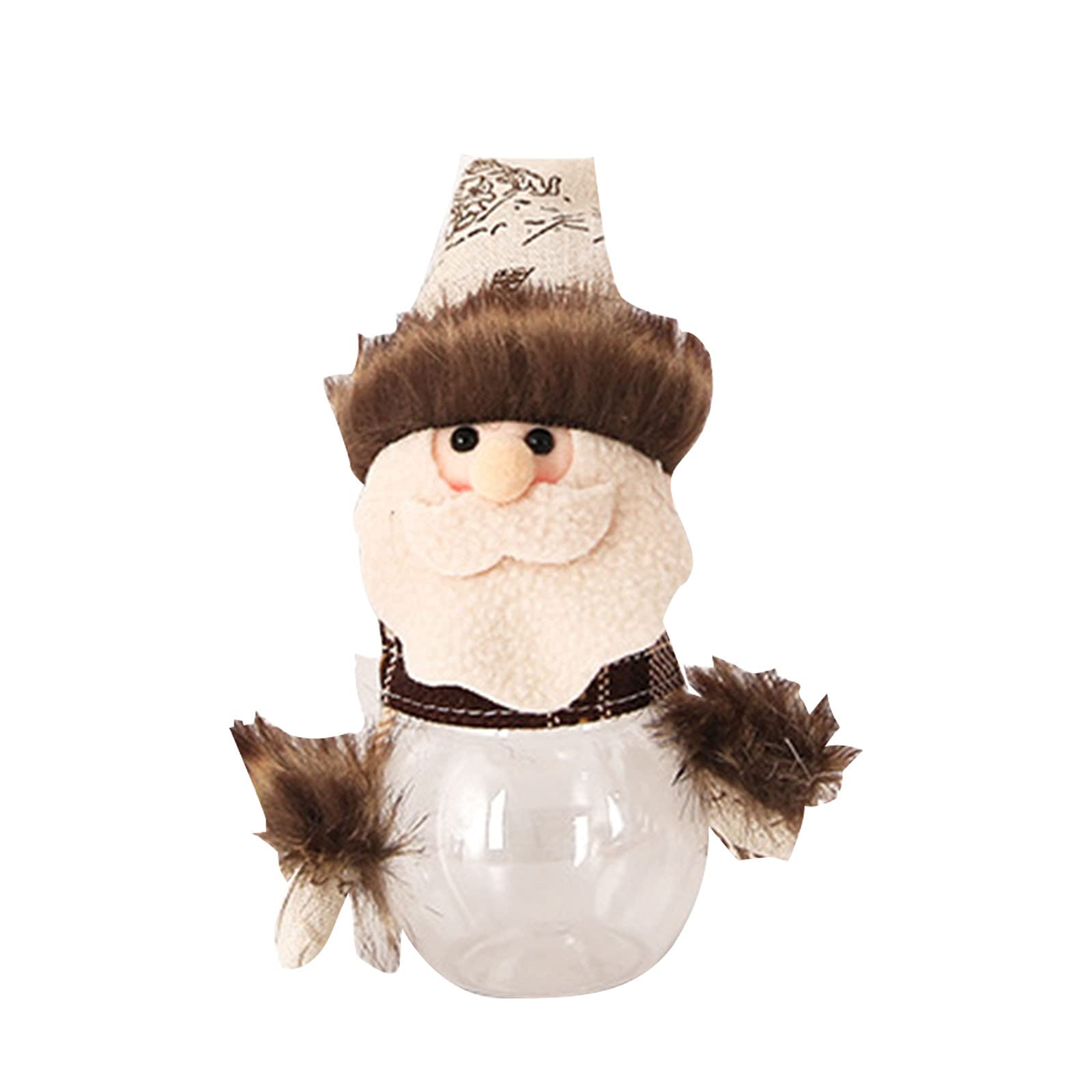 Christmas Candy Box - Santa Snowman Transparent Candy Jar for Kids, Holiday Gift Storage Bottle & Party Decor - Perfect for Christmas Parties, Home Decor & Festive Gifts
