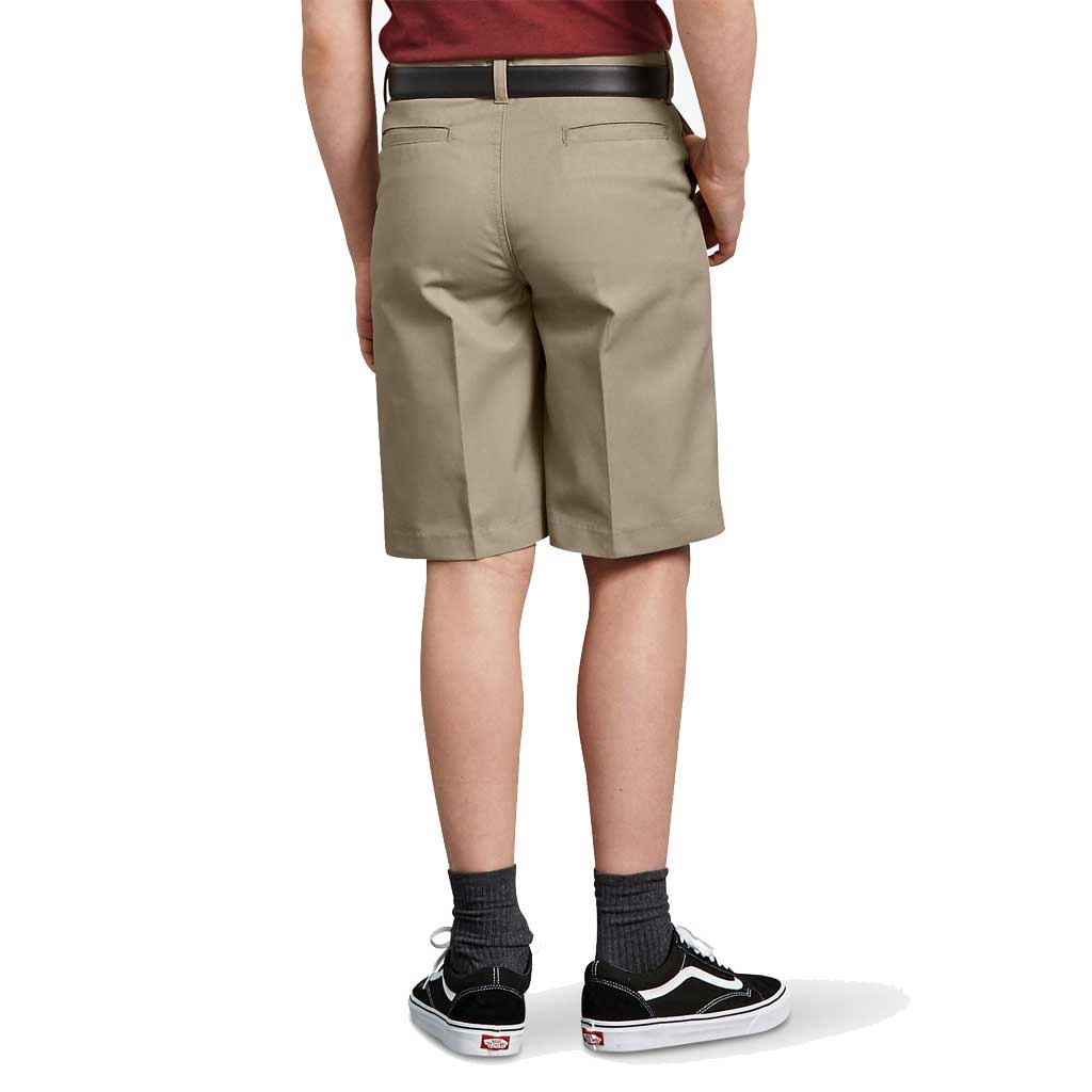 Dickies Boys Flexwaist Flat Front Shorts - Comfortable Stretch Waist Casual Shorts for Active Kids | Perfect for School, Play & Outdoor Activities