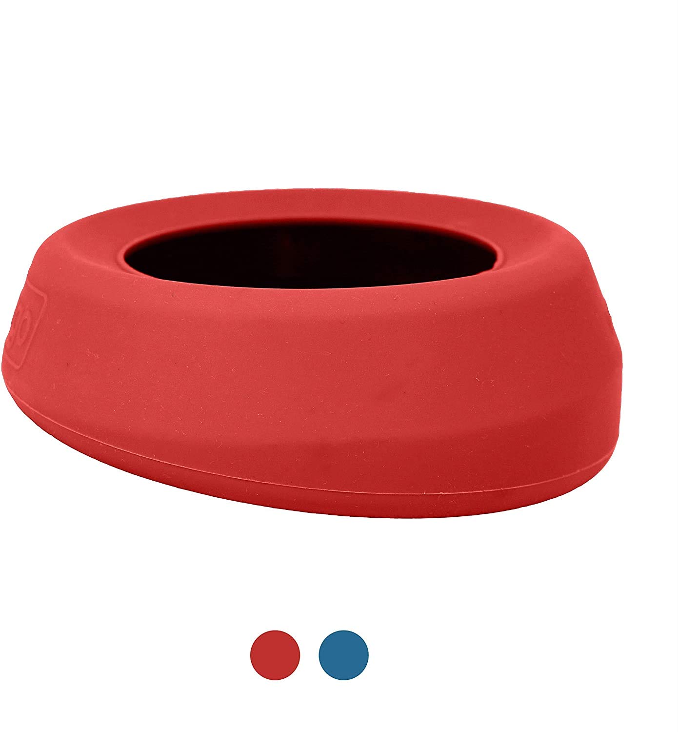 Kurgo Splash-Free Wander Water Bowl - 24oz No Spill Portable Dog Travel Bowl for Car Rides & Outdoor Adventures - Mess-Proof Chili Red Pet Bowl for Hiking, Camping & Road Trips
