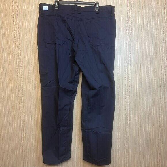 Red Kap Cargo Work Pants - Navy Blue 42x30 | Durable Uniform Pants for Construction, Landscaping & Industrial Work